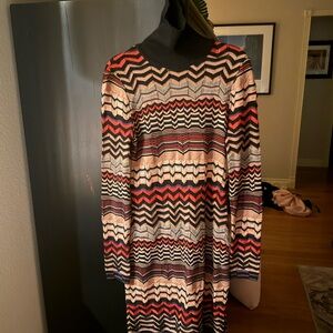 Missoni Multicolor Chevron Knit Dress